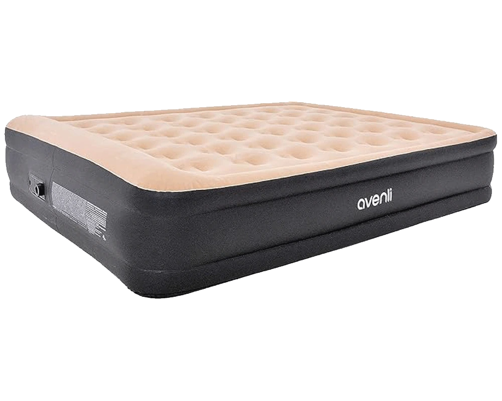 Avenli Self-Inflating Air Mattress with Built-In Automatic Pump Beige Anthracite