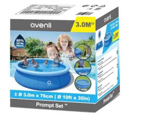 Avenli Prompt Above Ground Kid Inflatable Outdoor Swimming Pool