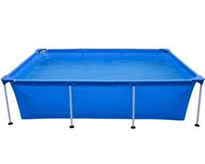 Avenli 8.5 Feet x 6 Feet x 2 Feet Rectangular Above Ground Framed Outdoor Backyard Swimming Pool for Adults and Kids, Blue