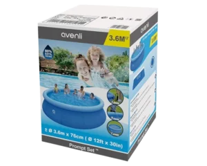 Avenli Round Inflatable Outdoor Above Ground Pool for Kids