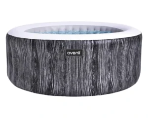 Avenli Greywood Round Inflatable Hot Tub Spa with Control Panel
