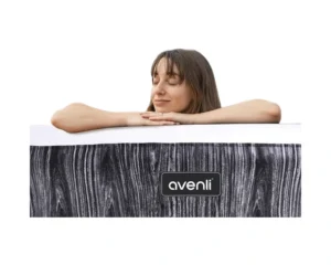 Avenli Greywood Round Inflatable Hot Tub Spa with Control Panel