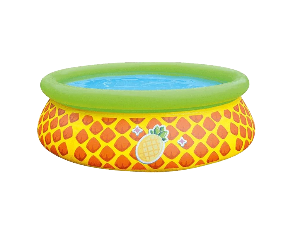 JLeisure Sun Club 17789 5 Foot x 16.5 Inch 1 to 2 Person Capacity Pineapple