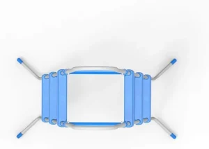 JLeisure 43 Inch 3 Step A Frame Heavy Duty Metal Steel Frame Outdoor