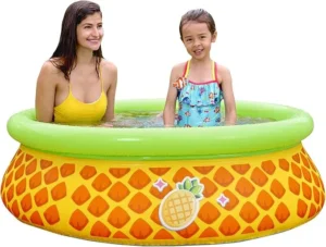 JLeisure Sun Club 17789 5 Foot x 16.5 Inch 1 to 2 Person Capacity Pineapple