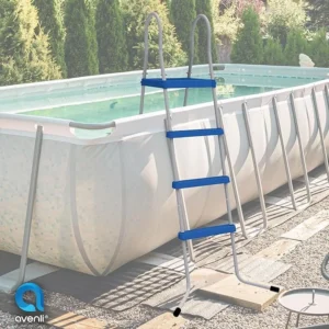 JLeisure 3 Step 48 Inch Outdoor Backyard Heavy Duty Metal Steel