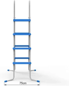 JLeisure 3 Step 48 Inch Outdoor Backyard Heavy Duty Metal Steel